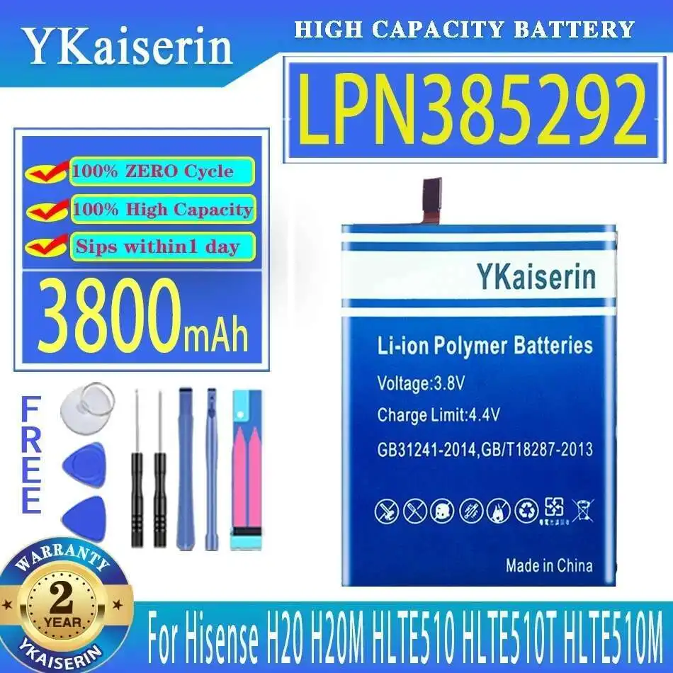 Environmentally Friendly LPN385292 For Hisense H20 H20M HLTE510 HLTE510T HLTE510M 3800mAh Mobile Phone Battery
Environmentally Friendly LPN385292 For Hisense H20 H20M HLTE510 HLTE510T HLTE510M 3800mAh Mobile Phone Battery