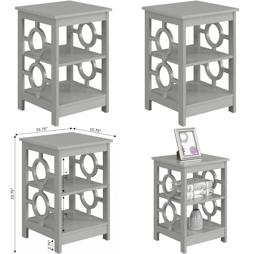 Gray Round End Table
Gray Round End Table