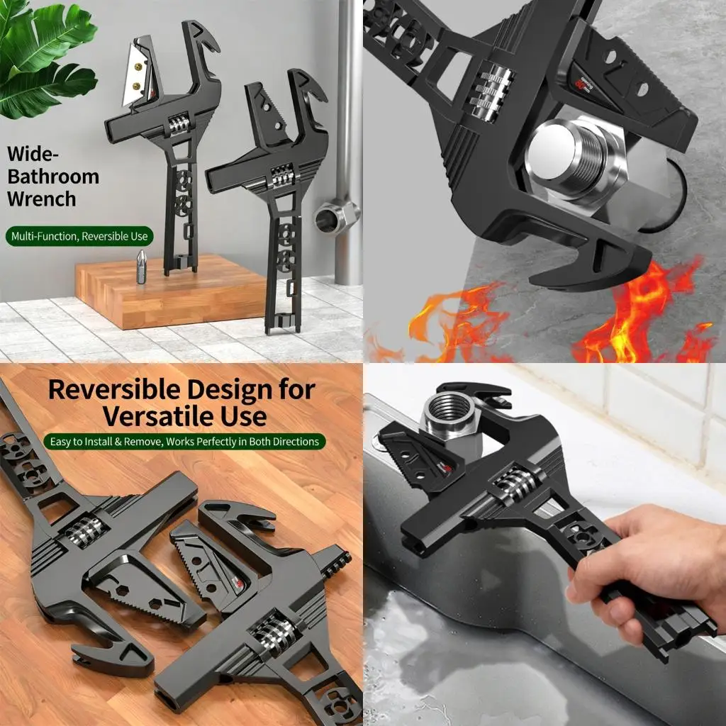 10 in 1 Multifunctional Large Open End Adjustable Wrench for Narrow Space Pipe high quality
10 in 1 Multifunctional Large Open End Adjustable Wrench for Narrow Space Pipe high quality