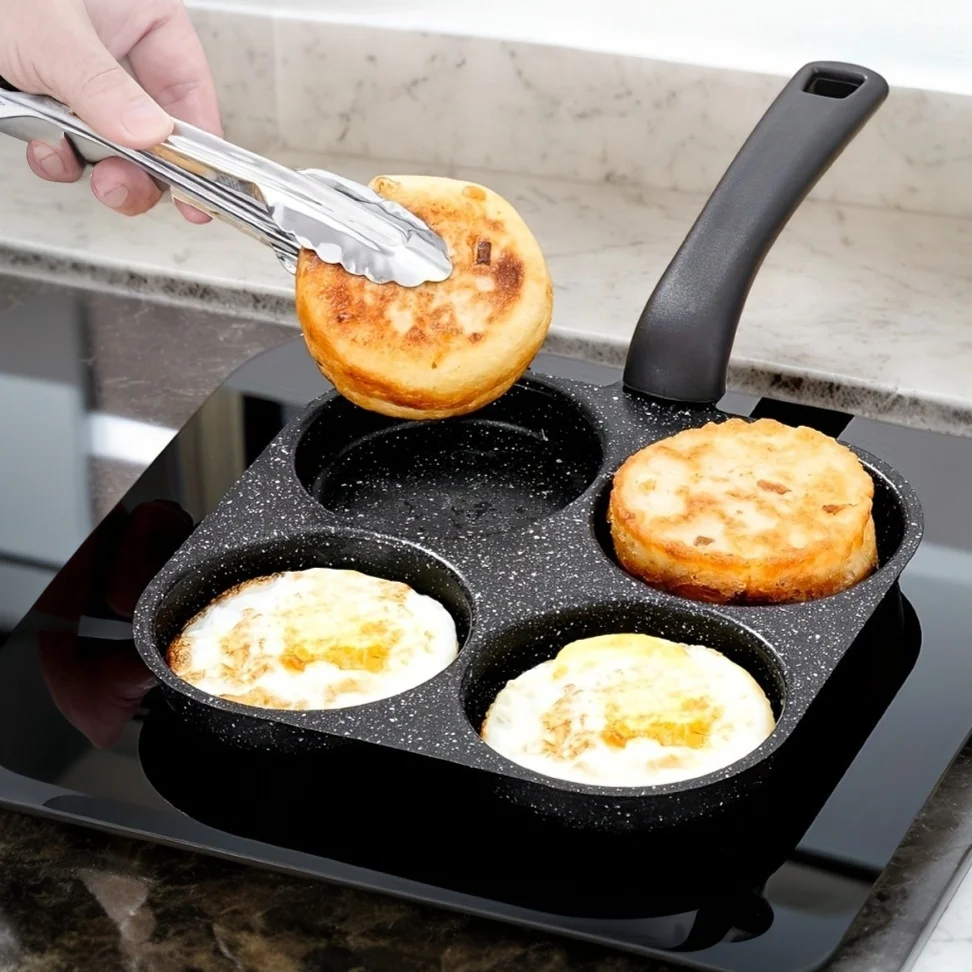 4-in-1 Cast Iron Frying Pan and Non-stick Griddle; This Single-handled Pan Is Ideal for Frying Eggs and Pancakes
4-in-1 Cast Iron Frying Pan and Non-stick Griddle; This Single-handled Pan Is Ideal for Frying Eggs and Pancakes