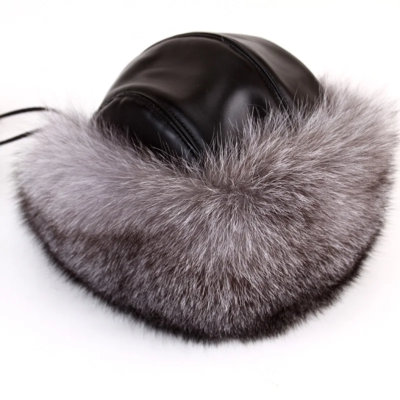 Winter Real Fox Fur Russian Hats Women Outdoor Thick Warm Bomber Ears Caps
Winter Real Fox Fur Russian Hats Women Outdoor Thick Warm Bomber Ears Caps