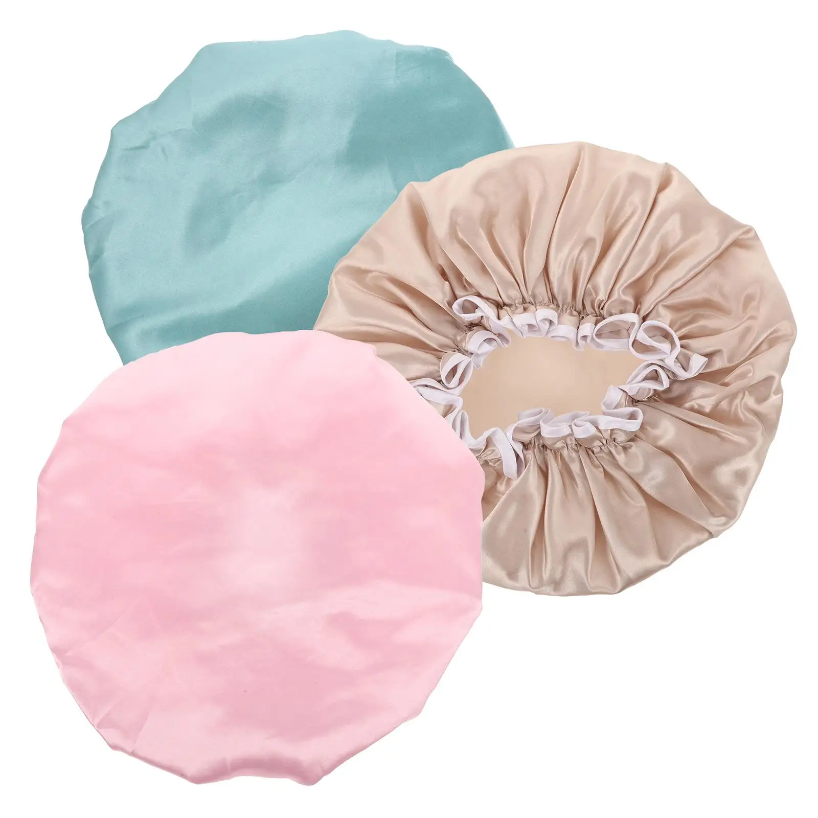 3Pcs Double Layer Shower Cap Waterproof Bathing Caps Washable Thickened Hair Hat for Women Reusable PE Material Long Lasting
3Pcs Double Layer Shower Cap Waterproof Bathing Caps Washable Thickened Hair Hat for Women Reusable PE Material Long Lasting