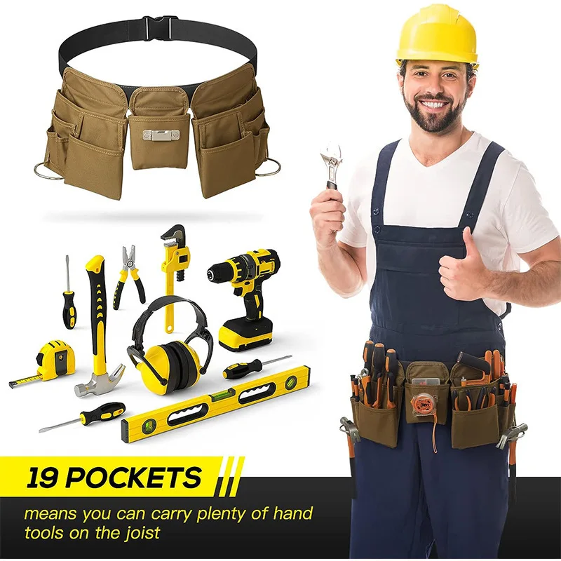 Special Portable Electrician Kit Small Fanny Pack Canvas Strong and Durable Waist Pocket Belt Multifunctional Storage Repair Kit
Special Portable Electrician Kit Small Fanny Pack Canvas Strong and Durable Waist Pocket Belt Multifunctional Storage Repair Kit
