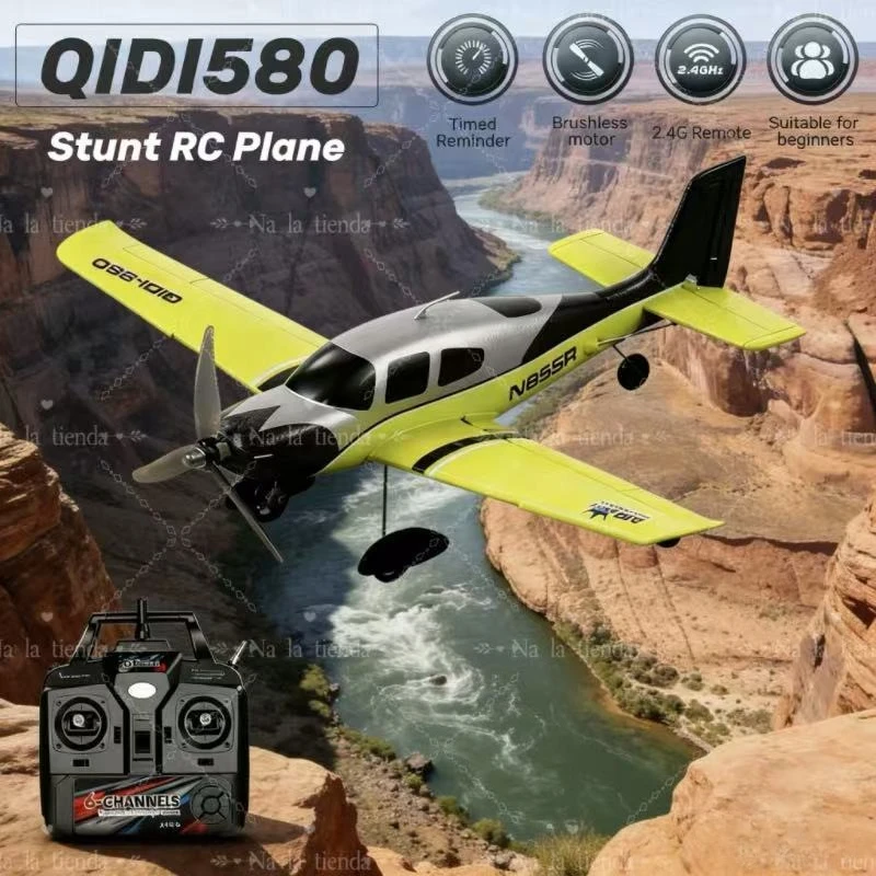 QIDI580 Stunt RC Планер Самолет 4CH 2,4G Бесщеточный самолет с дистанционным управлением из пенопласта EPP Модель самолета с фиксированным крылом Игрушки для детей 2
QIDI580 Stunt RC Планер Самолет 4CH 2,4G Бесщеточный самолет с дистанционным управлением из пенопласта EPP Модель самолета с фиксированным крылом Игрушки для детей 2
