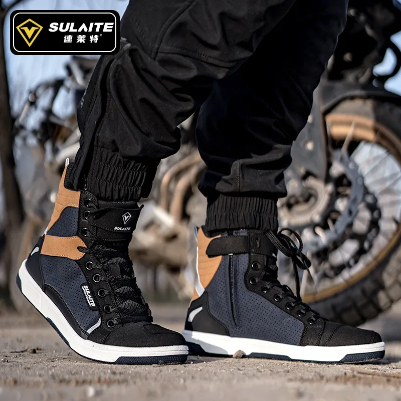 Motorcycle Riding Shoes Summer Breathable High-top Anti-drop Knight Locomotive Boots Parkour Shoes Four Seasons Casual Boots
Motorcycle Riding Shoes Summer Breathable High-top Anti-drop Knight Locomotive Boots Parkour Shoes Four Seasons Casual Boots