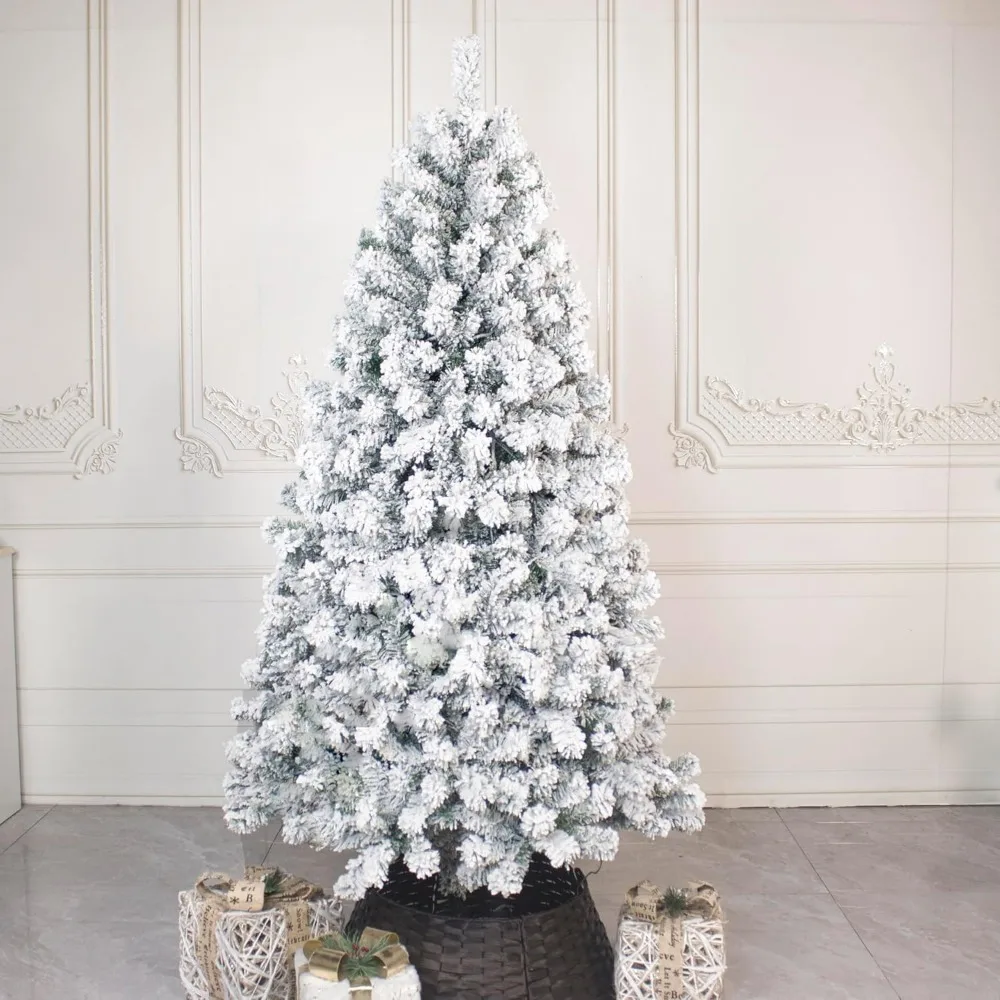 Pre-Lit Christmas Tree Artificial Snow Flocked Pine Tree Warm-White & Multicolored Lights, 8 Mode Functions,Metal Base,Home
Pre-Lit Christmas Tree Artificial Snow Flocked Pine Tree Warm-White & Multicolored Lights, 8 Mode Functions,Metal Base,Home