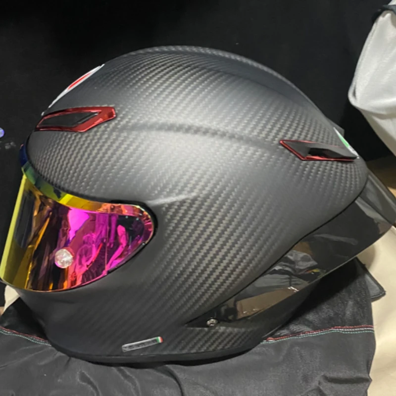 Carbon Fibre Full Face Helmet Motocross Racing Capacete Single Nail High End Configuration Motorcycle Equipments
Carbon Fibre Full Face Helmet Motocross Racing Capacete Single Nail High End Configuration Motorcycle Equipments