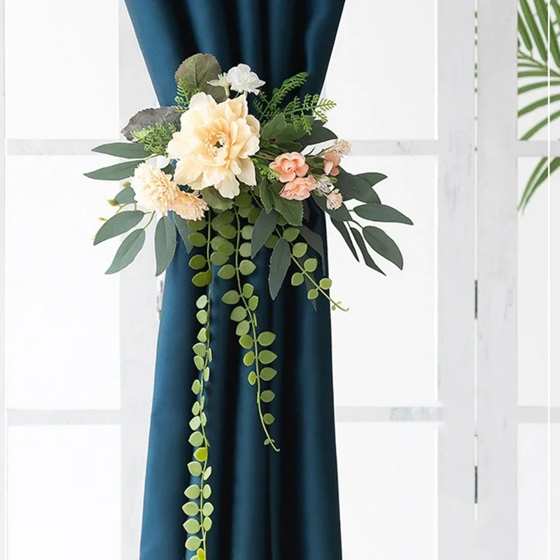 Romantic Aesthetic Curtain Tiebacks Artificial Flower Drapes Straps Holder Clips For Living room Home Decoration Accessories
Romantic Aesthetic Curtain Tiebacks Artificial Flower Drapes Straps Holder Clips For Living room Home Decoration Accessories