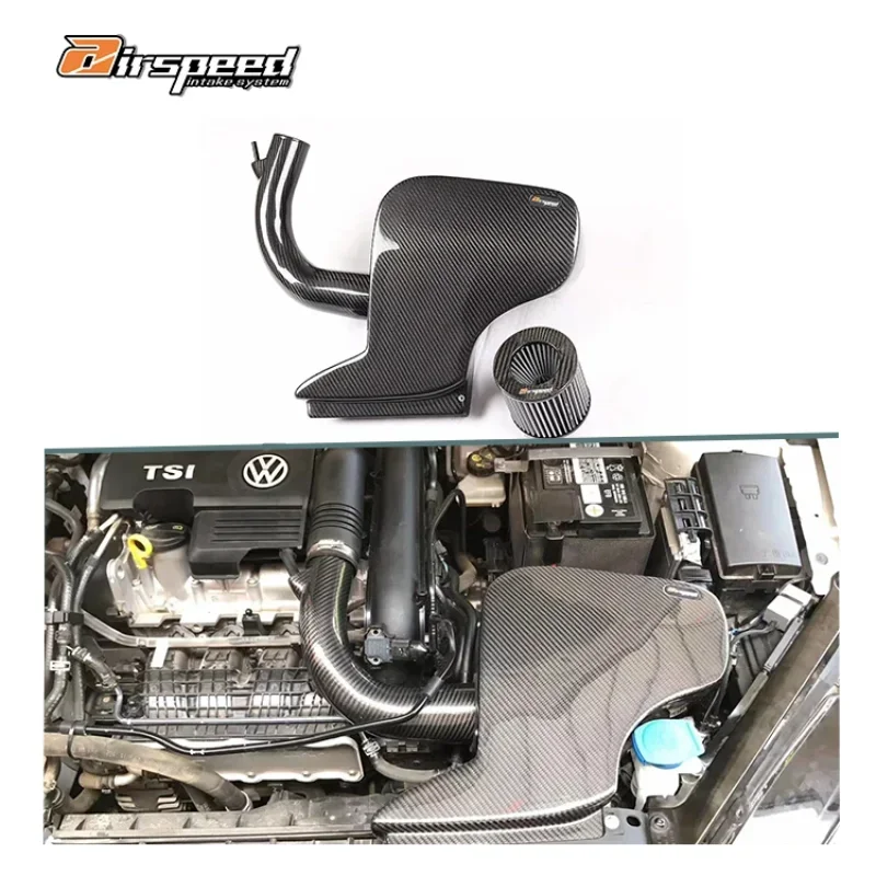 Carbon Fiber 3K Twill Car Airspeed Cold Air Intake System Kits For audis A3 1.4T EA211
Carbon Fiber 3K Twill Car Airspeed Cold Air Intake System Kits For audis A3 1.4T EA211