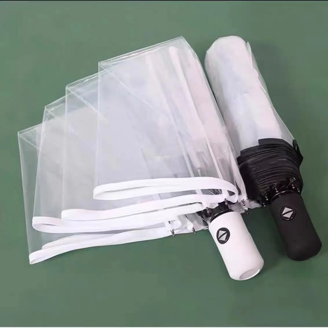 Transparent Fully Automatic Umbrella Women's Folding Lightweigh Rain Umbrella For Travel Outdoor Beach Durable Triple Folding
Transparent Fully Automatic Umbrella Women's Folding Lightweigh Rain Umbrella For Travel Outdoor Beach Durable Triple Folding