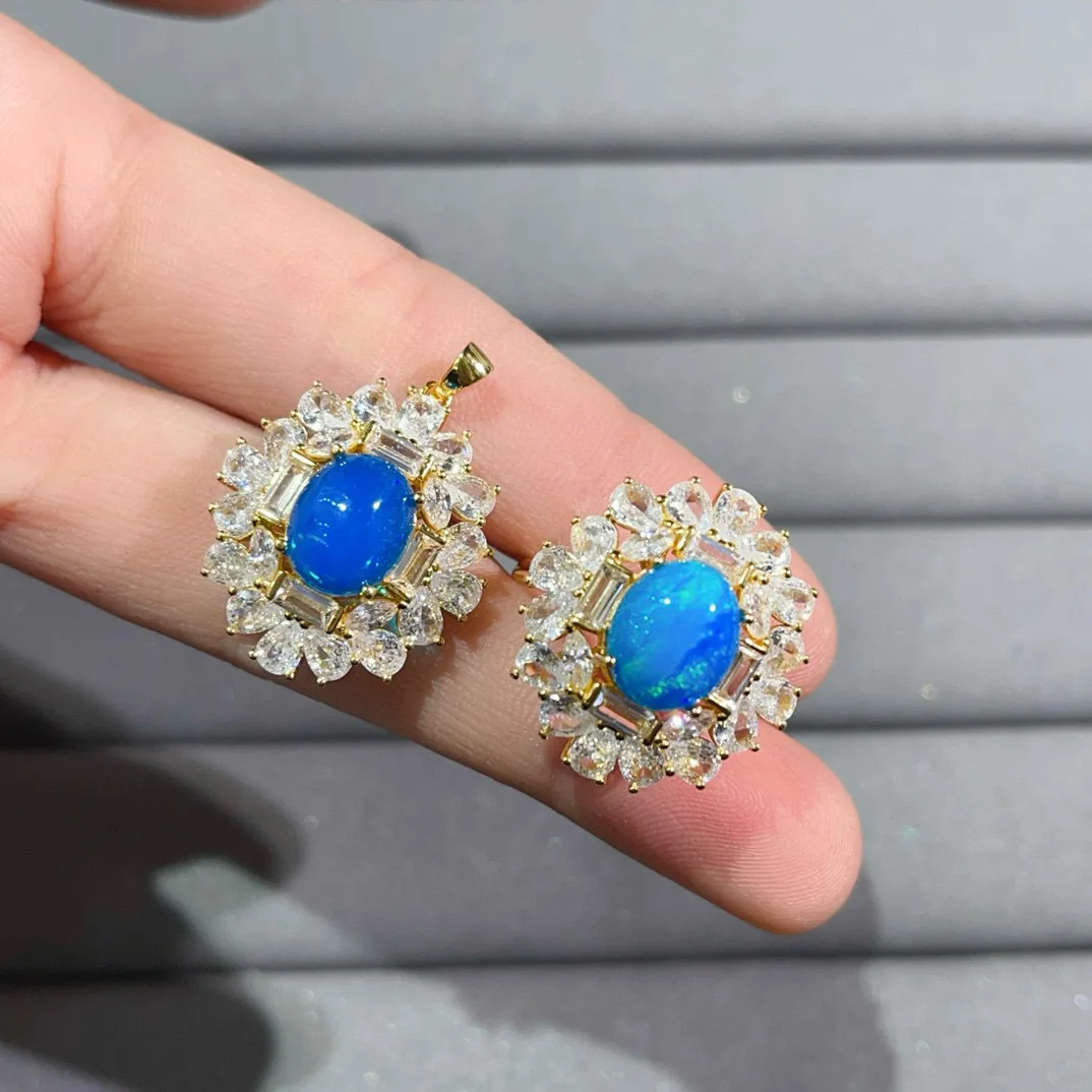 Натуральный красочный синий опал кольцо ожерелье основной камень 8*10 мм S925 серебро тонкая инкрустация натуральный драгоценный камень комплект ювелирных изделий
Натуральный красочный синий опал кольцо ожерелье основной камень 8*10 мм S925 серебро тонкая инкрустация натуральный драгоценный камень комплект ювелирных изделий