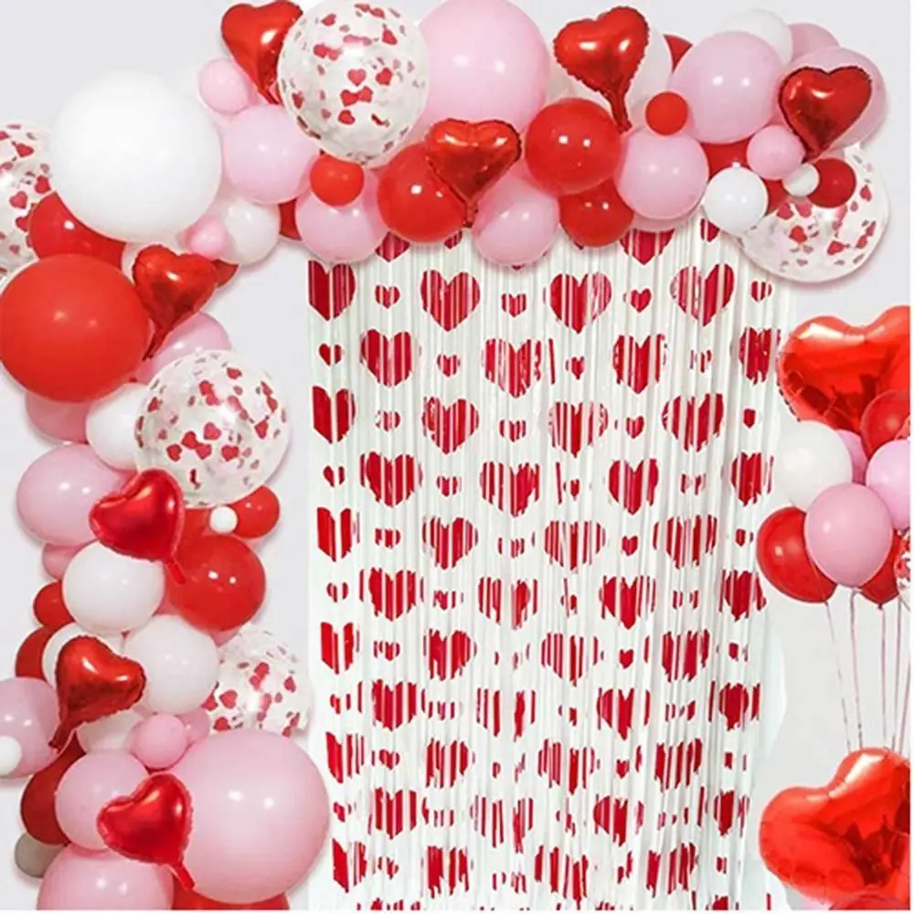 Heart Pattern Love Rain Curtain Hanging Self-adhesive Streamers Curtains Easy To Install Widely Application
Heart Pattern Love Rain Curtain Hanging Self-adhesive Streamers Curtains Easy To Install Widely Application