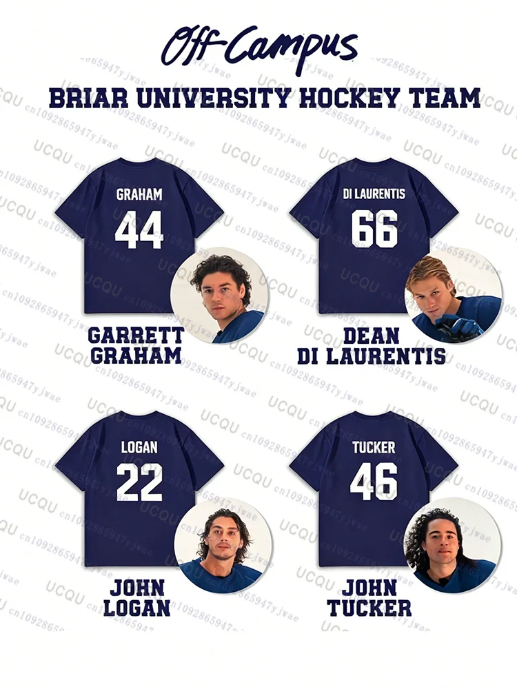 Hockey Club Cosplay Cotton Tees Off Campus Briar University Jersey Sport Name Tag Lover Gift Romance Graham 44 Couple Tshirt
Hockey Club Cosplay Cotton Tees Off Campus Briar University Jersey Sport Name Tag Lover Gift Romance Graham 44 Couple Tshirt