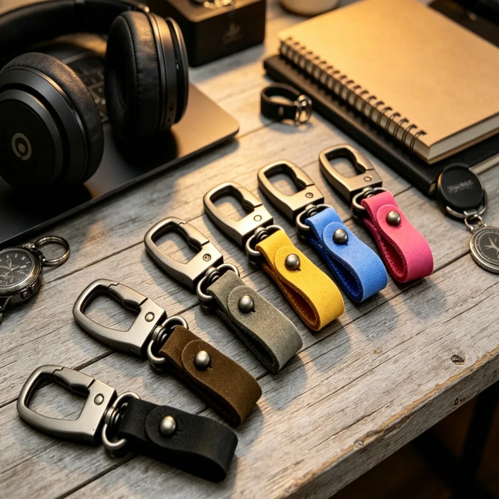 Vintage Handmade Genuine Leather Keychain Sturdy Metal Key Ring Car Key Holder Bag Charm Simple Anti Lost Gift for Men Women
Vintage Handmade Genuine Leather Keychain Sturdy Metal Key Ring Car Key Holder Bag Charm Simple Anti Lost Gift for Men Women