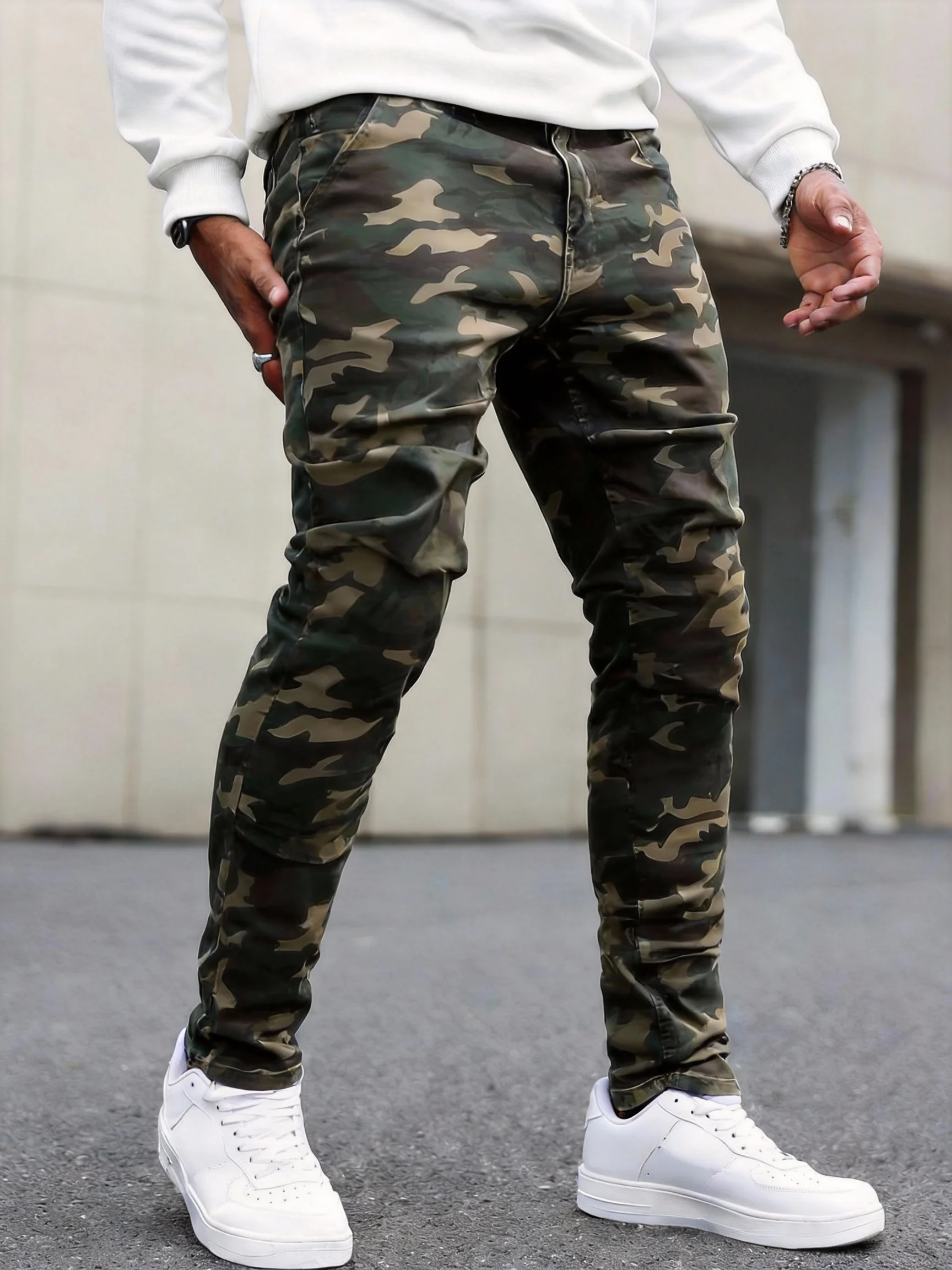 Men's Slim Fit Jeans Military Green Color Casual Straight Leg Trousers for Men
Men's Slim Fit Jeans Military Green Color Casual Straight Leg Trousers for Men