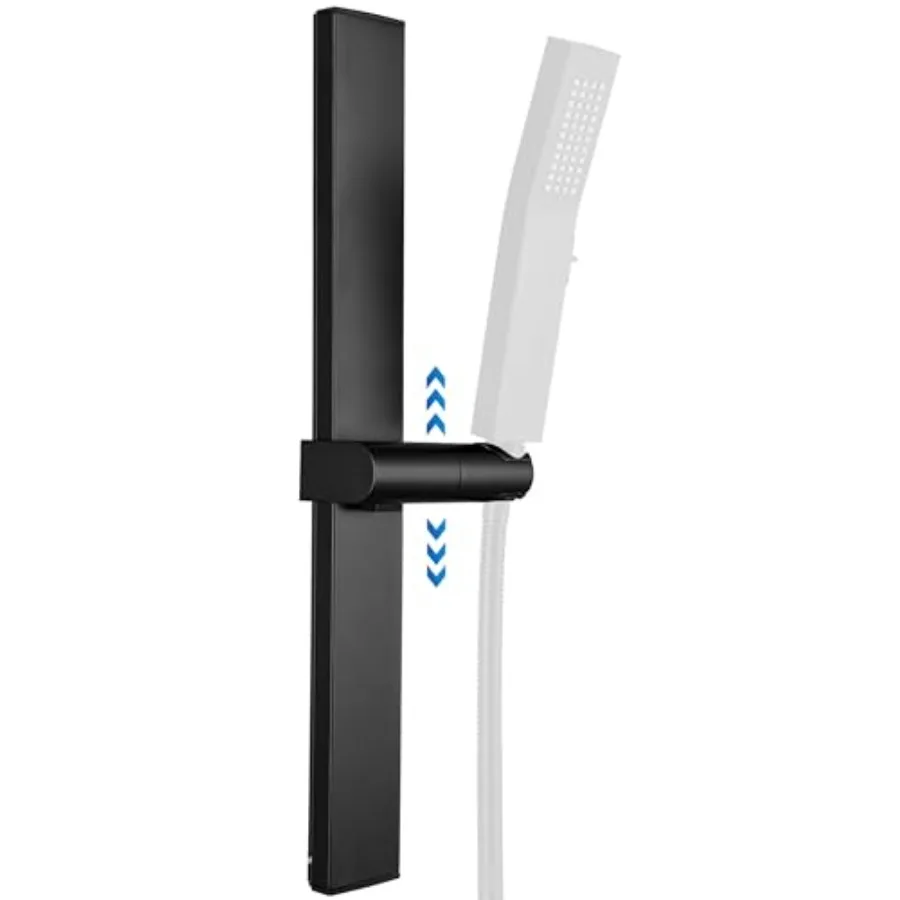 No Drilling Metal Shower Slide Bar with Height and Angle Adjustable Handheld Shower Head Holder Strong Adhesive Disc Mount or W
No Drilling Metal Shower Slide Bar with Height and Angle Adjustable Handheld Shower Head Holder Strong Adhesive Disc Mount or W