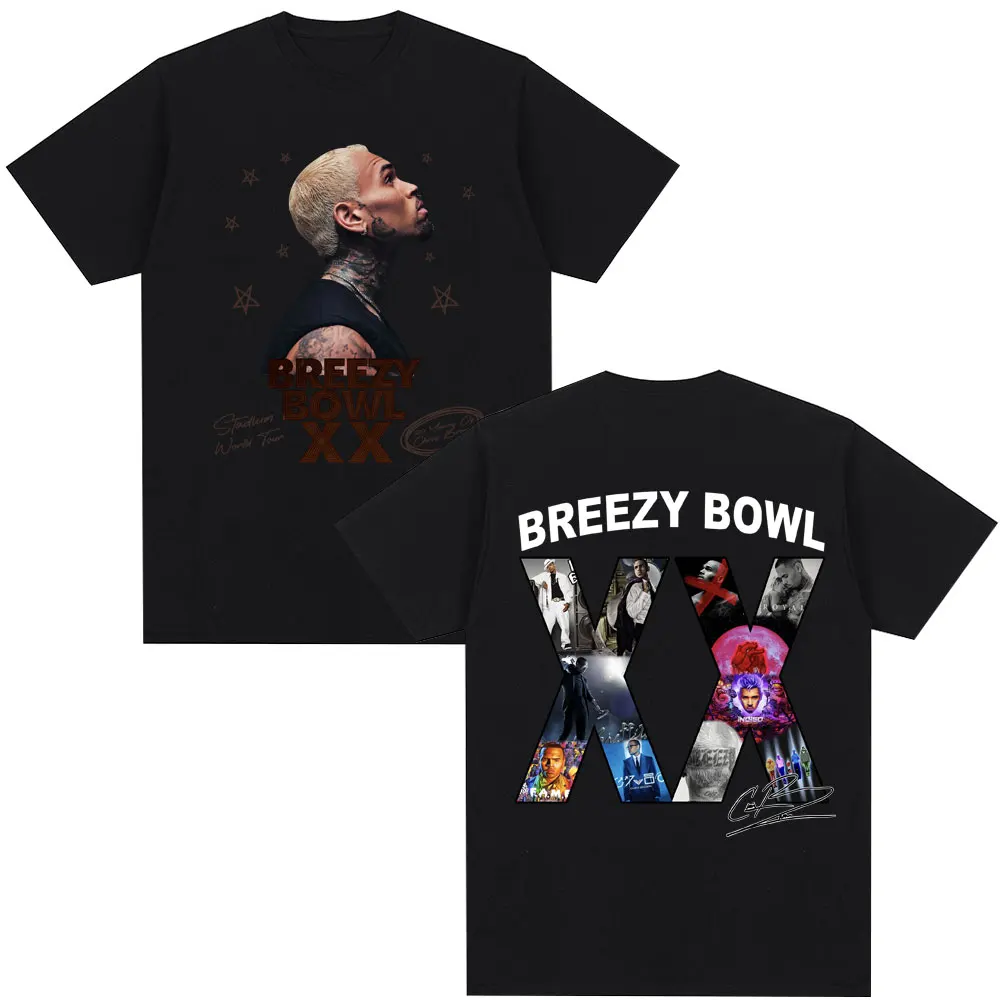 Hot Chris Brown Breezy Bowl XX 2025 Concert Tour T-shirts Men Women Hip Hop T Shirt Men Women Oversized Cotton Casual T-shirt
Hot Chris Brown Breezy Bowl XX 2025 Concert Tour T-shirts Men Women Hip Hop T Shirt Men Women Oversized Cotton Casual T-shirt