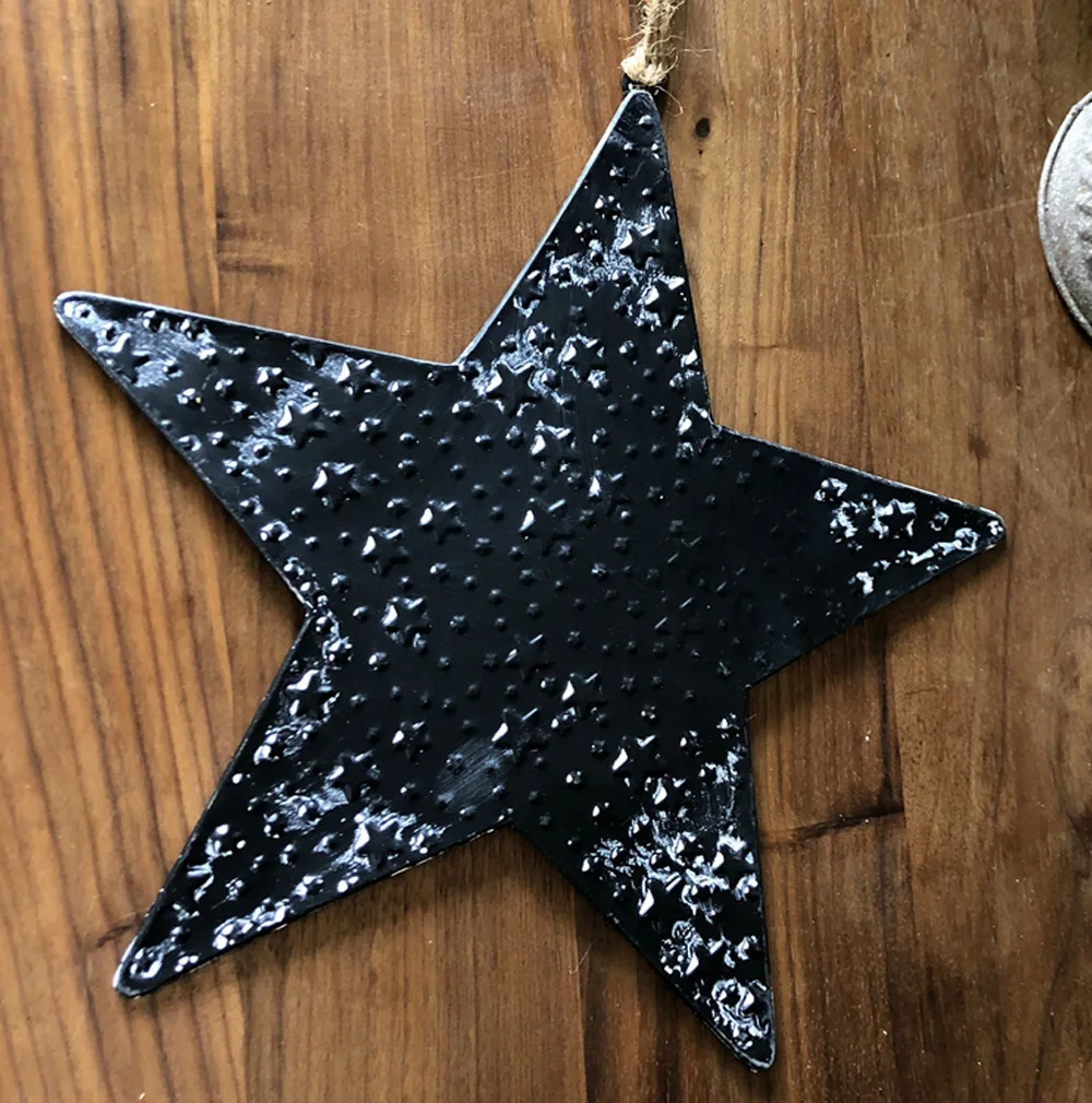 Handcrafted Farmhouse Retro Decor Star Pendant Vintage Metal Hanging Ornament
Handcrafted Farmhouse Retro Decor Star Pendant Vintage Metal Hanging Ornament