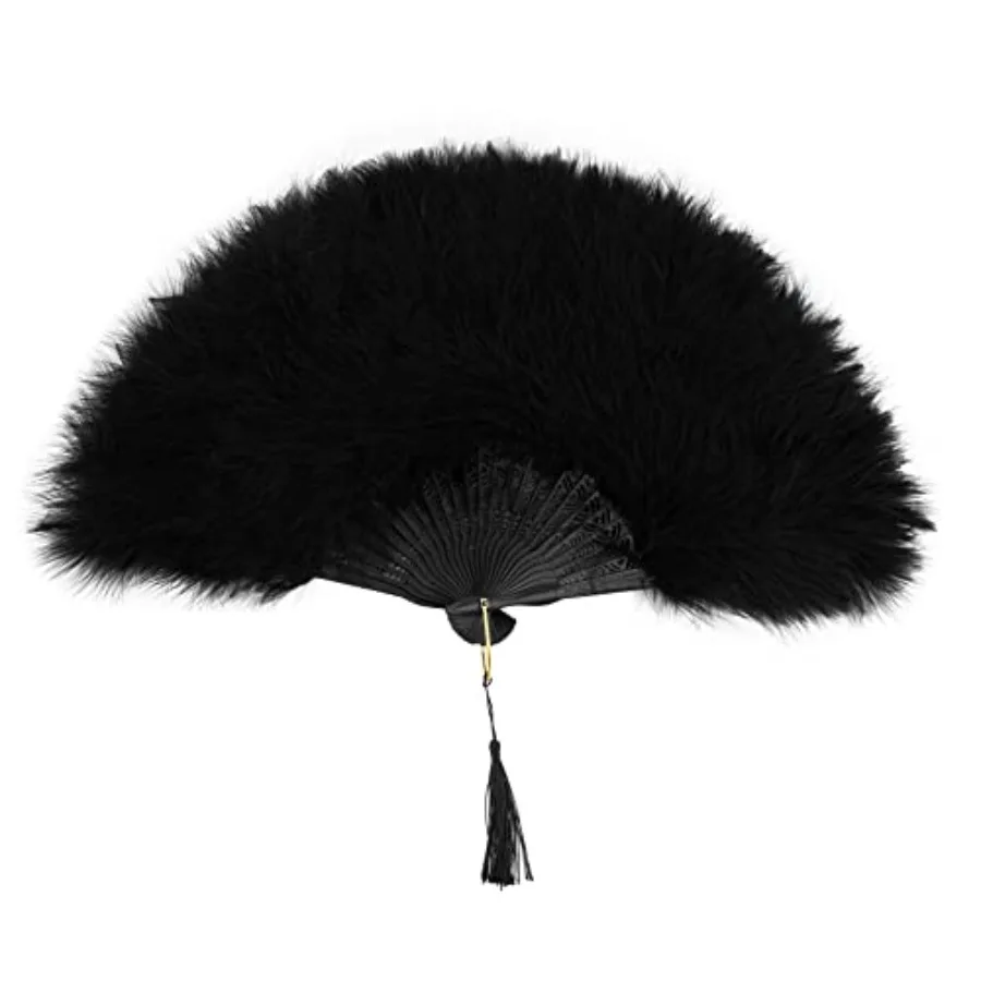 Framendino, Marabou Vintage Feather Fan Folding Hand 20s Handheld for Women Costume Party Dancing Decoration
Framendino, Marabou Vintage Feather Fan Folding Hand 20s Handheld for Women Costume Party Dancing Decoration