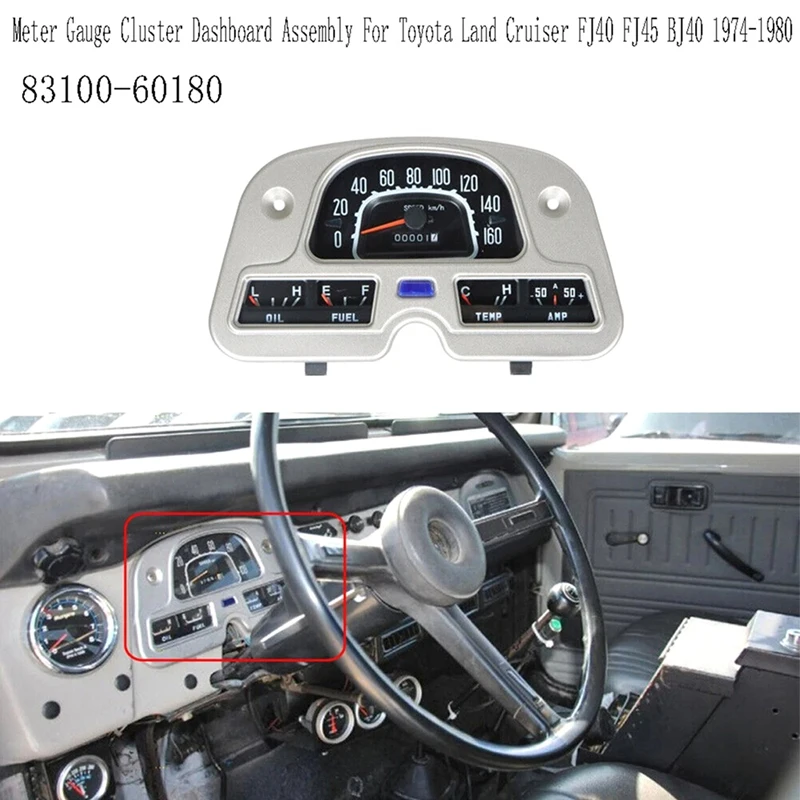 83100-60180 Автомобильный измерительный приборной панели в сборе для Toyota Land Cruiser FJ40 FJ45 BJ40 1974-1980
83100-60180 Автомобильный измерительный приборной панели в сборе для Toyota Land Cruiser FJ40 FJ45 BJ40 1974-1980
