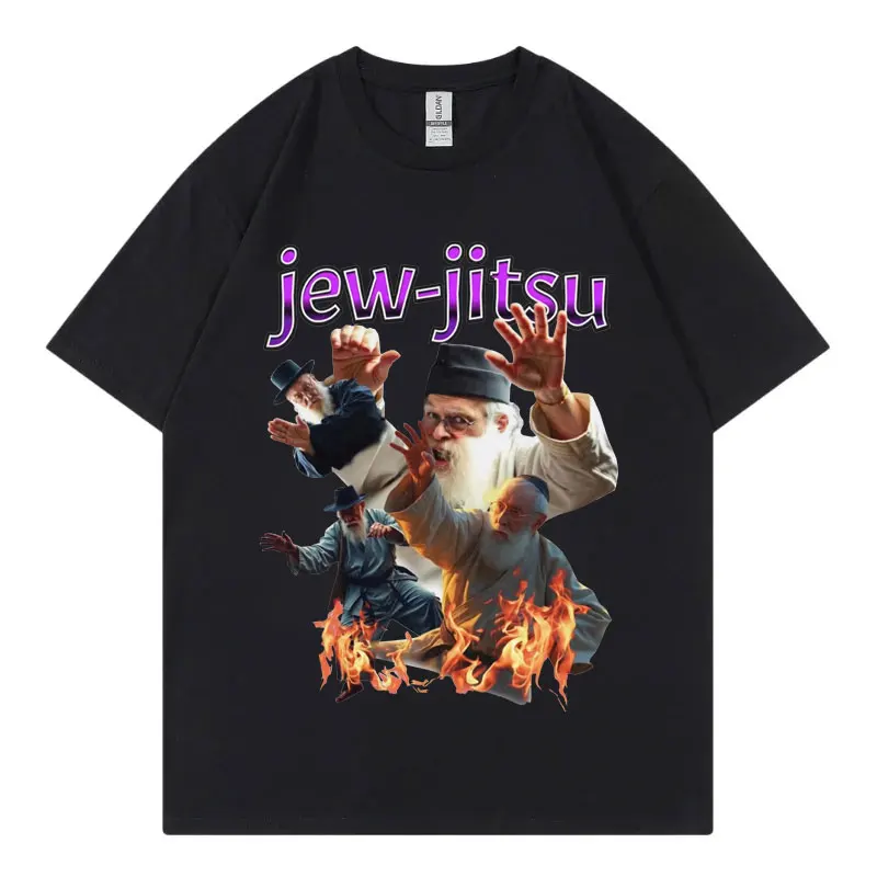 Jew-Jitsu Jewish Funny Meme Graphic T Shirts Men Women Clothing Fashion Y2k Short Sleeve T-shirt High Quality Cotton T-shirts
Jew-Jitsu Jewish Funny Meme Graphic T Shirts Men Women Clothing Fashion Y2k Short Sleeve T-shirt High Quality Cotton T-shirts