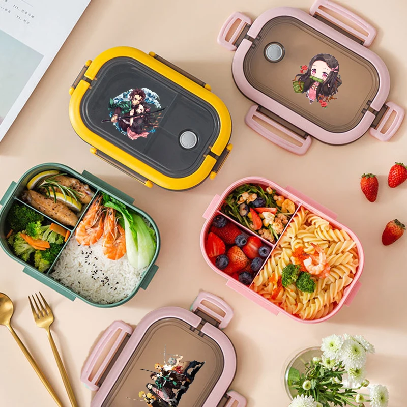 Demon Slayer Kimetsu No Yaiba Lunch Box Cartoon Anime Figures Dinner Pail Student Office Workers Large Capacity Sealed Bento Box
Demon Slayer Kimetsu No Yaiba Lunch Box Cartoon Anime Figures Dinner Pail Student Office Workers Large Capacity Sealed Bento Box
