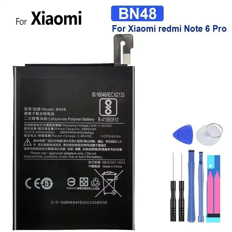 Стабильный аккумулятор для мобильного телефона Xiaomi Redmi Note 6 Pro 4000 мАч BN48
Стабильный аккумулятор для мобильного телефона Xiaomi Redmi Note 6 Pro 4000 мАч BN48