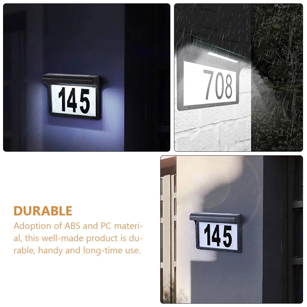 Solar Door Number Light ABS PC Bright LED Address Display Exterior Numbers Night Visible Durable Long Time Use Super
Solar Door Number Light ABS PC Bright LED Address Display Exterior Numbers Night Visible Durable Long Time Use Super