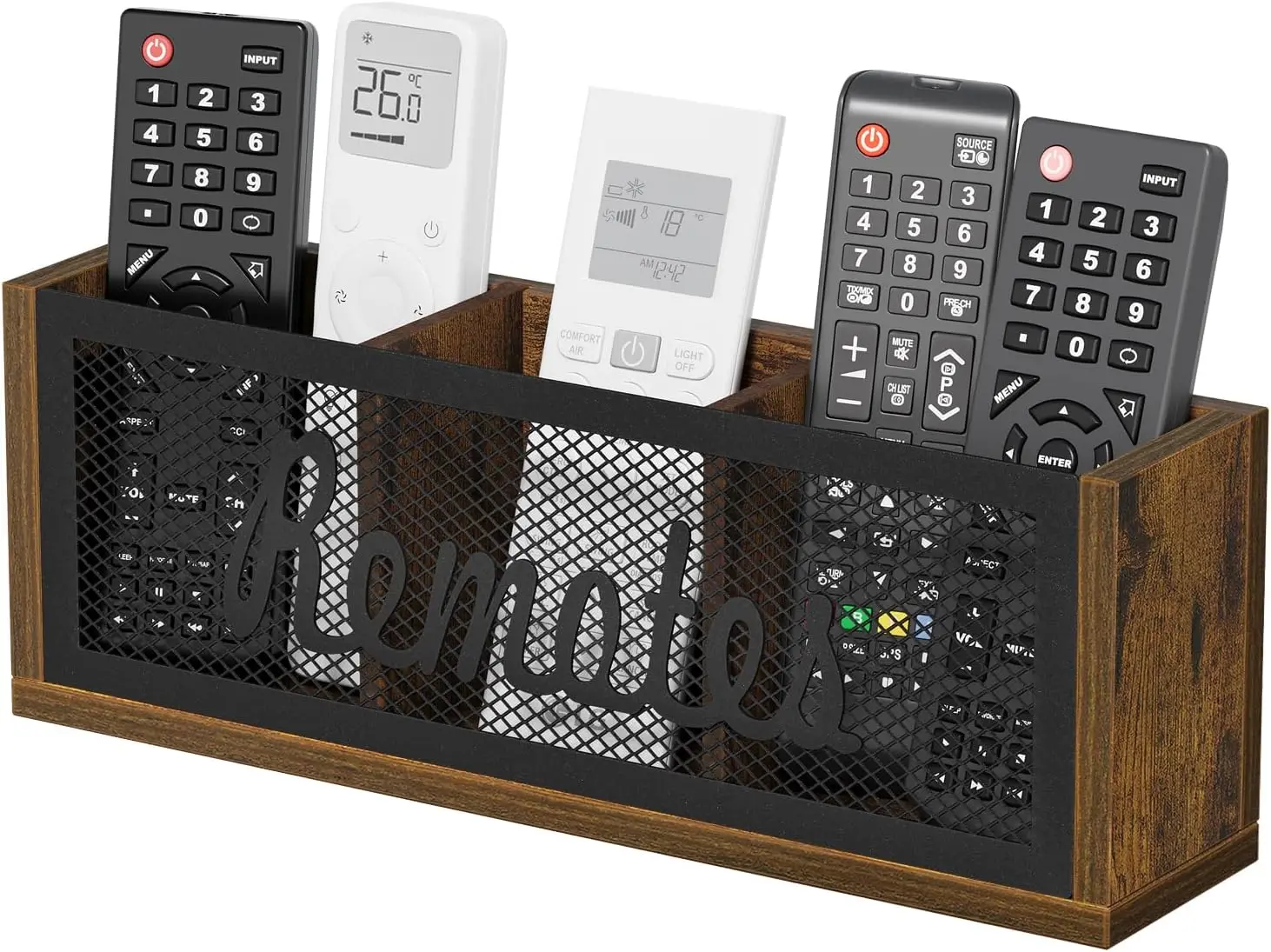3-Slot Remote Control Holder Wall Mount, Universal TV Remote Caddy for 5-6 Remotes, Phone, Wallet
3-Slot Remote Control Holder Wall Mount, Universal TV Remote Caddy for 5-6 Remotes, Phone, Wallet