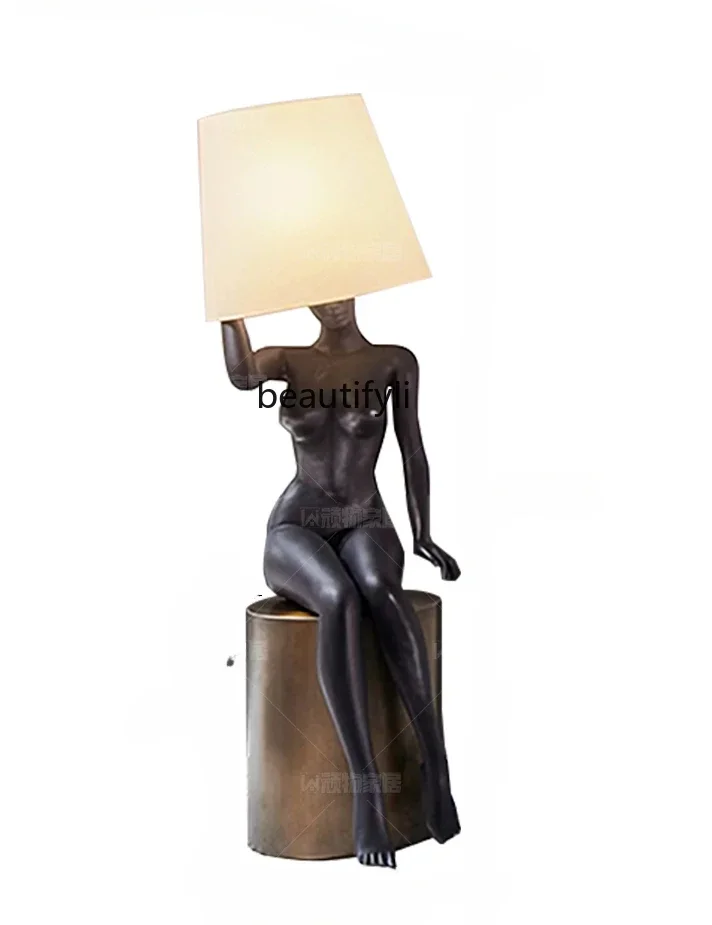 Living Room Designer FRP Art Character Decoration Decoration Home Bedside and Sofa Side Large Sculpture Floor LampHY
Living Room Designer FRP Art Character Decoration Decoration Home Bedside and Sofa Side Large Sculpture Floor LampHY