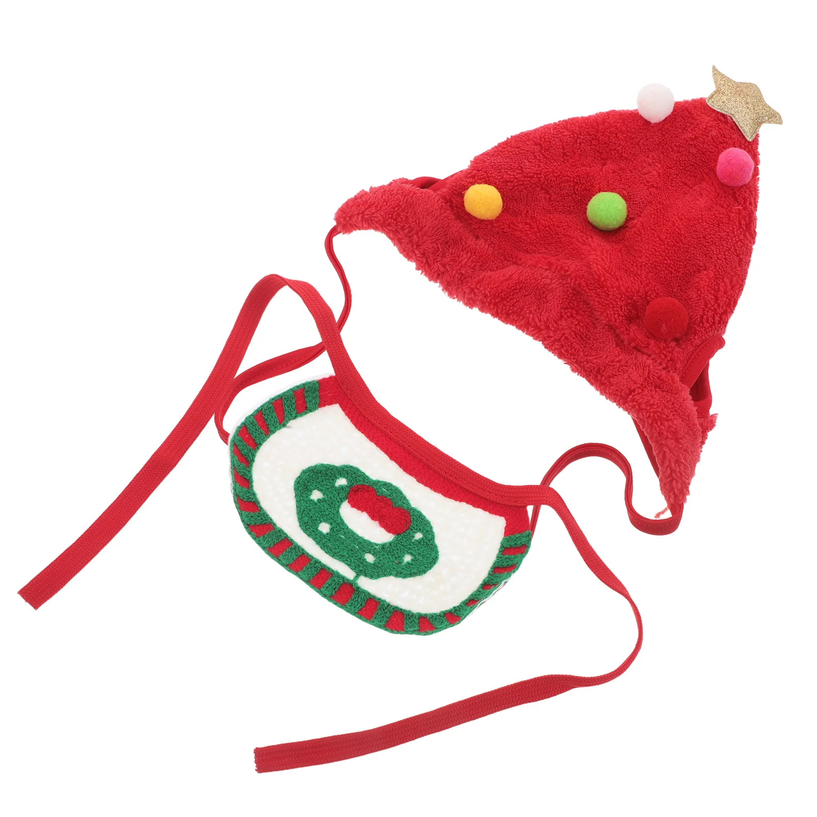 1Set Pet Christmas Hat Xmas Tree Style Soft Polyester Knitted Beanie Bandana Holiday Party Dress Up Photo Props for Small Dogs
1Set Pet Christmas Hat Xmas Tree Style Soft Polyester Knitted Beanie Bandana Holiday Party Dress Up Photo Props for Small Dogs