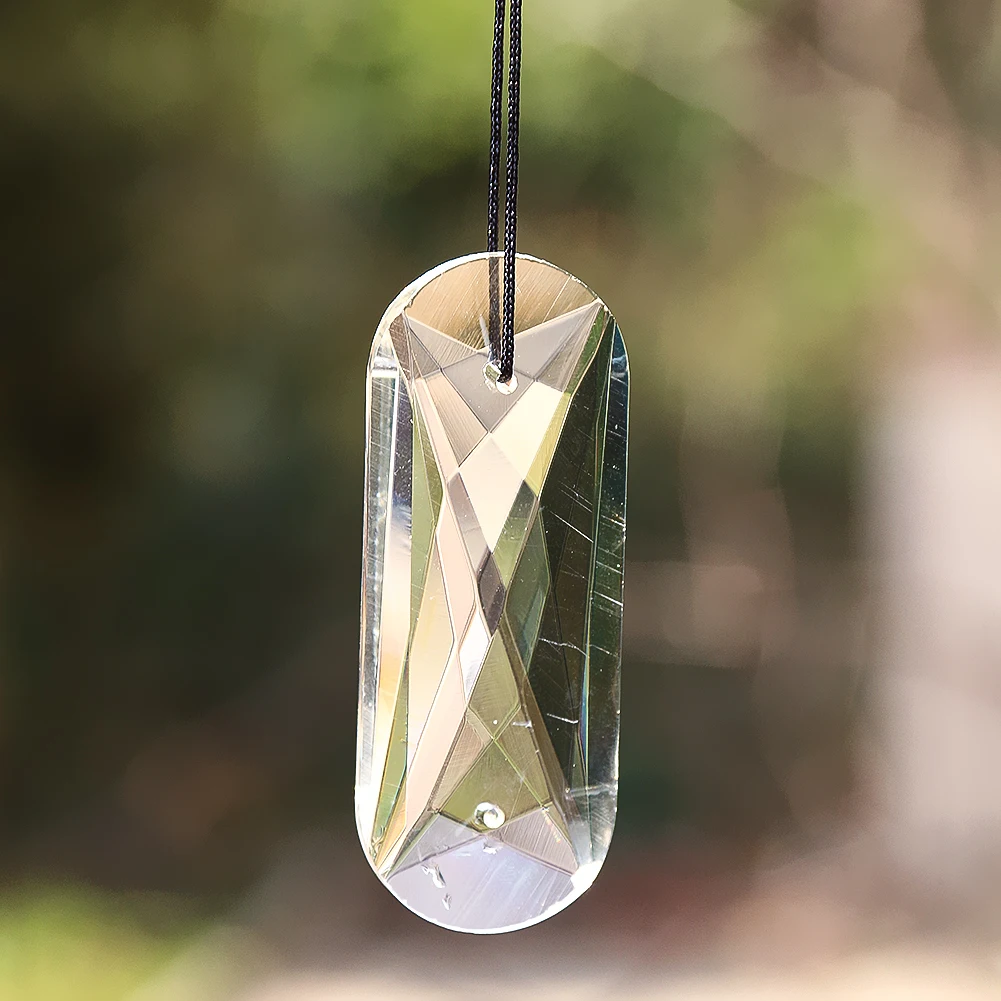 3in Glass Crystal Pendant Faceted Chandelier Prism with 2 Holes Hanging Connector for Lamp Parts Curtain DIY Suncatcher Decor
3in Glass Crystal Pendant Faceted Chandelier Prism with 2 Holes Hanging Connector for Lamp Parts Curtain DIY Suncatcher Decor