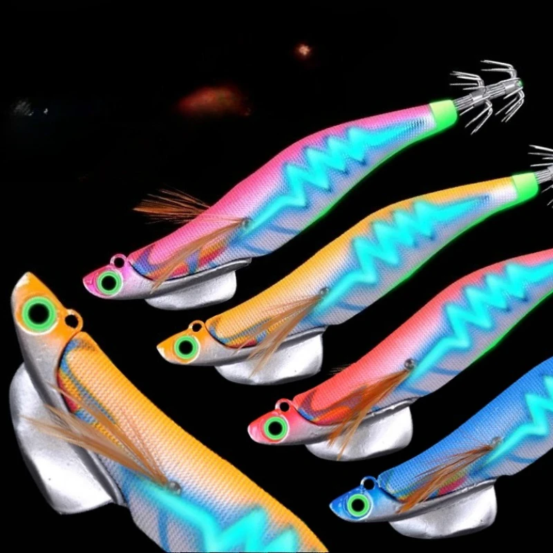 Summer Sea Fishing Squid Road Runner Fake Bait Anti-tangle Weighted 30g 40g 490 Fluorescent Imitation Wooden Shrimp 
Summer Sea Fishing Squid Road Runner Fake Bait Anti-tangle Weighted 30g 40g 490 Fluorescent Imitation Wooden Shrimp