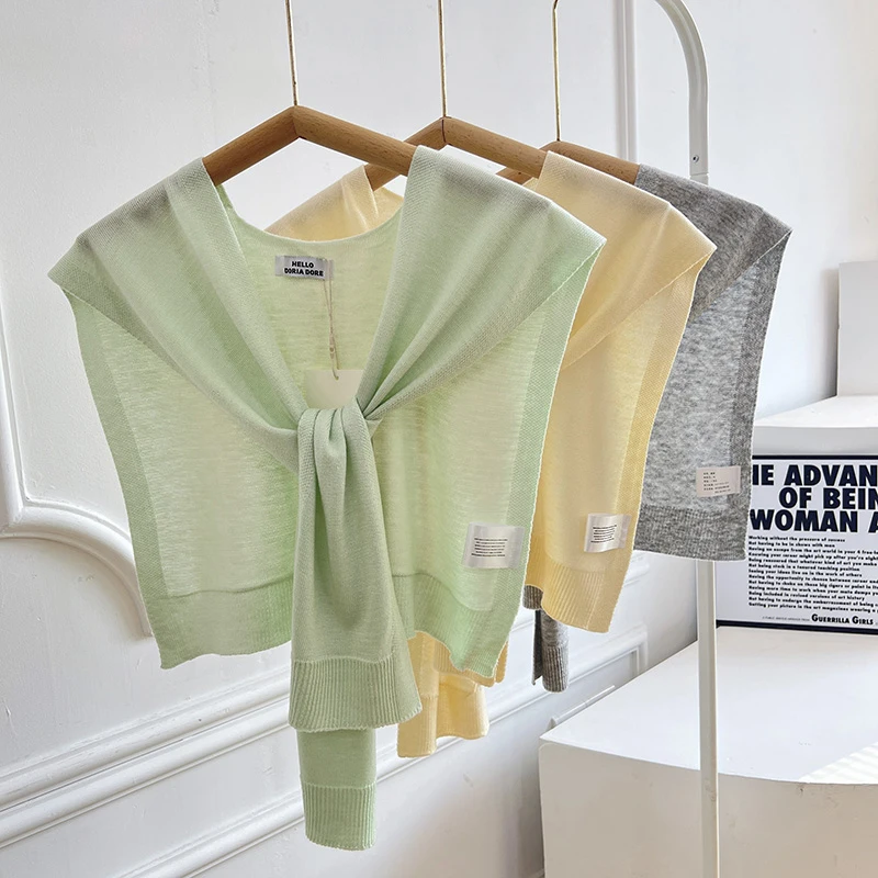 Корейская однотонная вязаная маленькая накидка на плечо, женская летняя накидка с кондиционером, многофункциональная защита, искусственная...
Корейская однотонная вязаная маленькая накидка на плечо, женская летняя накидка с кондиционером, многофункциональная защита, искусственная...