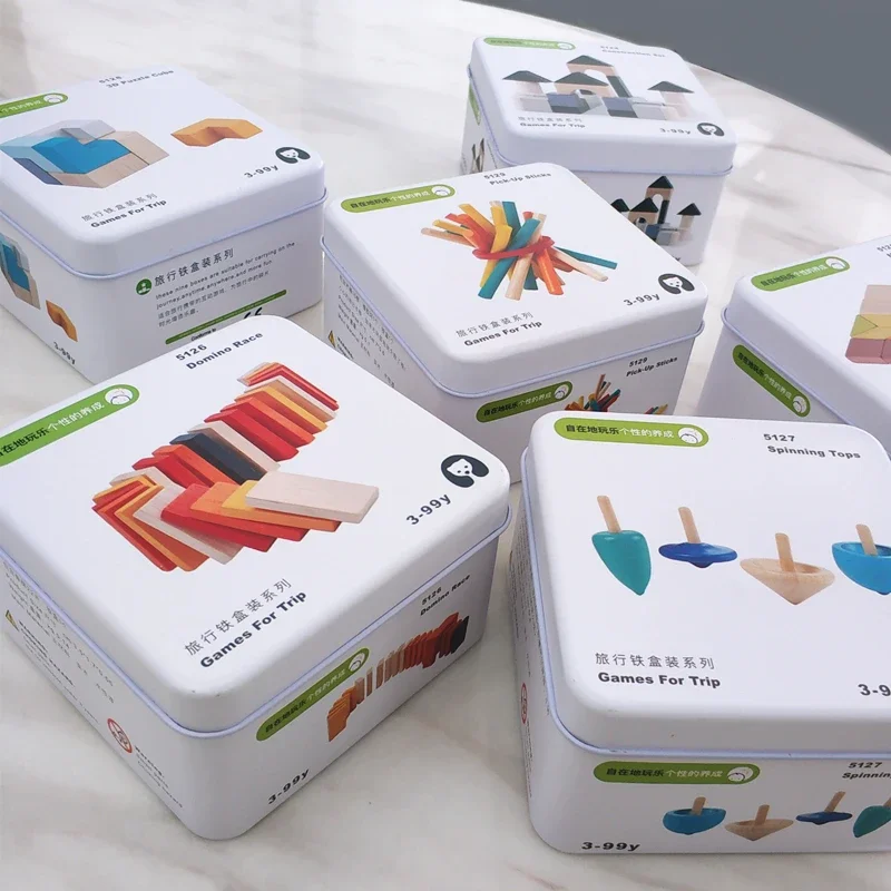 Mini Iron Box Wooden Toys for Kids Travel Games Portable Blocks Domino Mosaic Puzzle Cube Board Preschool Educational
Mini Iron Box Wooden Toys for Kids Travel Games Portable Blocks Domino Mosaic Puzzle Cube Board Preschool Educational