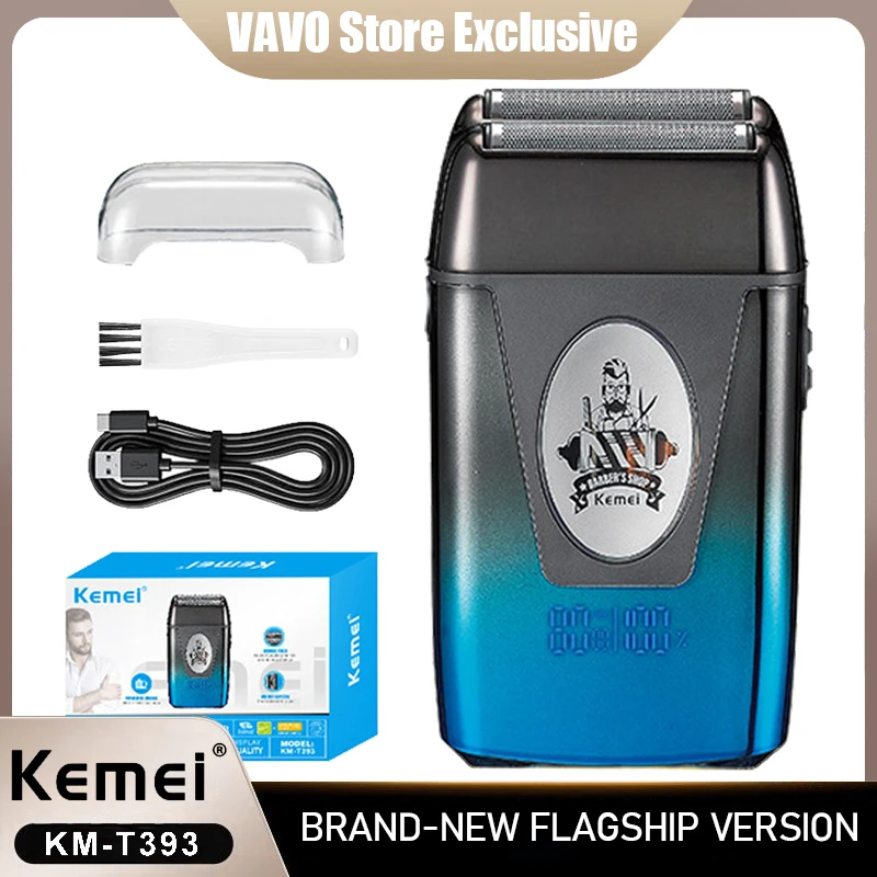 Электробритва Kemei KM-T393 с USB-зарядкой для мужчин, с двумя возвратно-поступательными лезвиями, триммер для бороды, машинка для бритья
Электробритва Kemei KM-T393 с USB-зарядкой для мужчин, с двумя возвратно-поступательными лезвиями, триммер для бороды, машинка для бритья