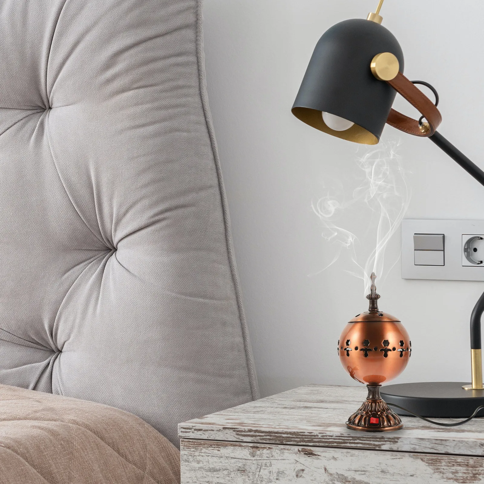 Electric Incense Burner Fragrance Incense Pot retro Censer Burner ornament Electric Censer for yogo Meditation Home Deco US Plug
Electric Incense Burner Fragrance Incense Pot retro Censer Burner ornament Electric Censer for yogo Meditation Home Deco US Plug