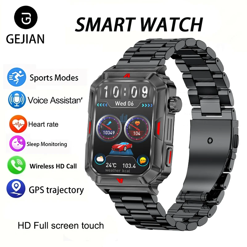 Смарт-часы GEJIAN, мониторинг сердечного ритма, Bluetooth-вызов, IP67, 1,57-дюймовый HD-сенсорный экран, GPS, отслеживание траектории, умные часы 2025
Смарт-часы GEJIAN, мониторинг сердечного ритма, Bluetooth-вызов, IP67, 1,57-дюймовый HD-сенсорный экран, GPS, отслеживание траектории, умные часы 2025