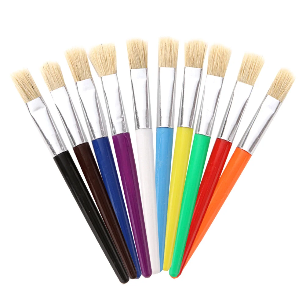 10Pcs Kids Oil Painting Brush Collection Plastic Comfortable Head Bristle Drawing Kit Watercolor Paint for Creative Art DIY
10Pcs Kids Oil Painting Brush Collection Plastic Comfortable Head Bristle Drawing Kit Watercolor Paint for Creative Art DIY