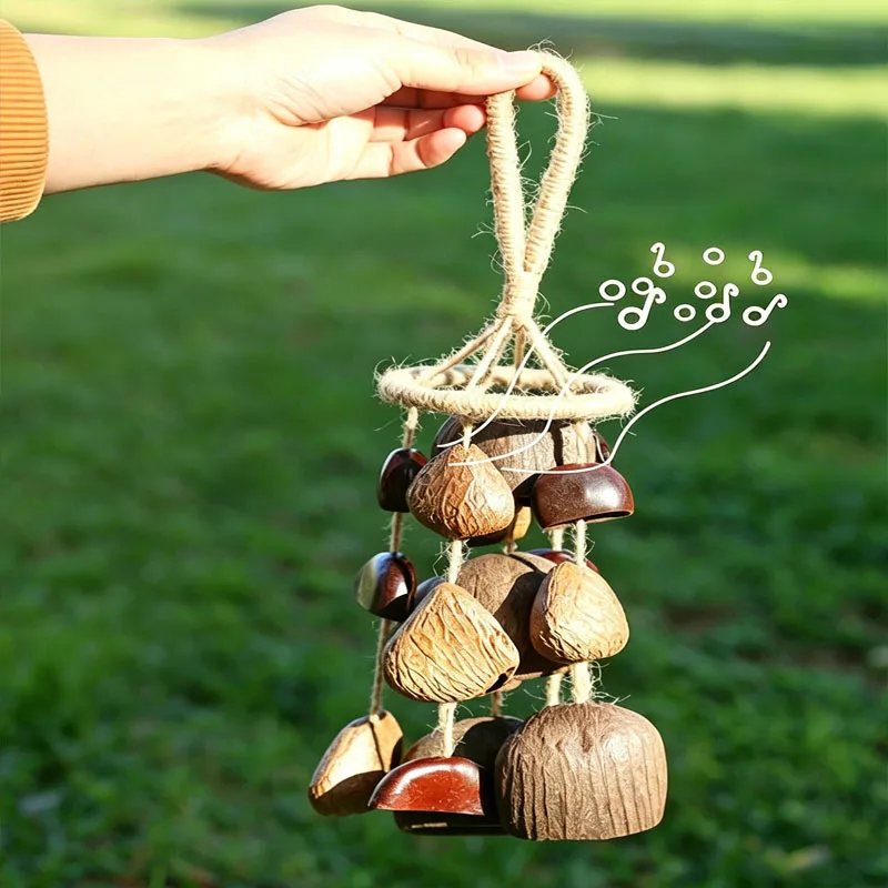 Handmade Walnut Shell Wind Chime Hand-Crank Wind Chimes for Meditation Sound Healing Mindfulness Yoga and Spiriture Relaxation
Handmade Walnut Shell Wind Chime Hand-Crank Wind Chimes for Meditation Sound Healing Mindfulness Yoga and Spiriture Relaxation