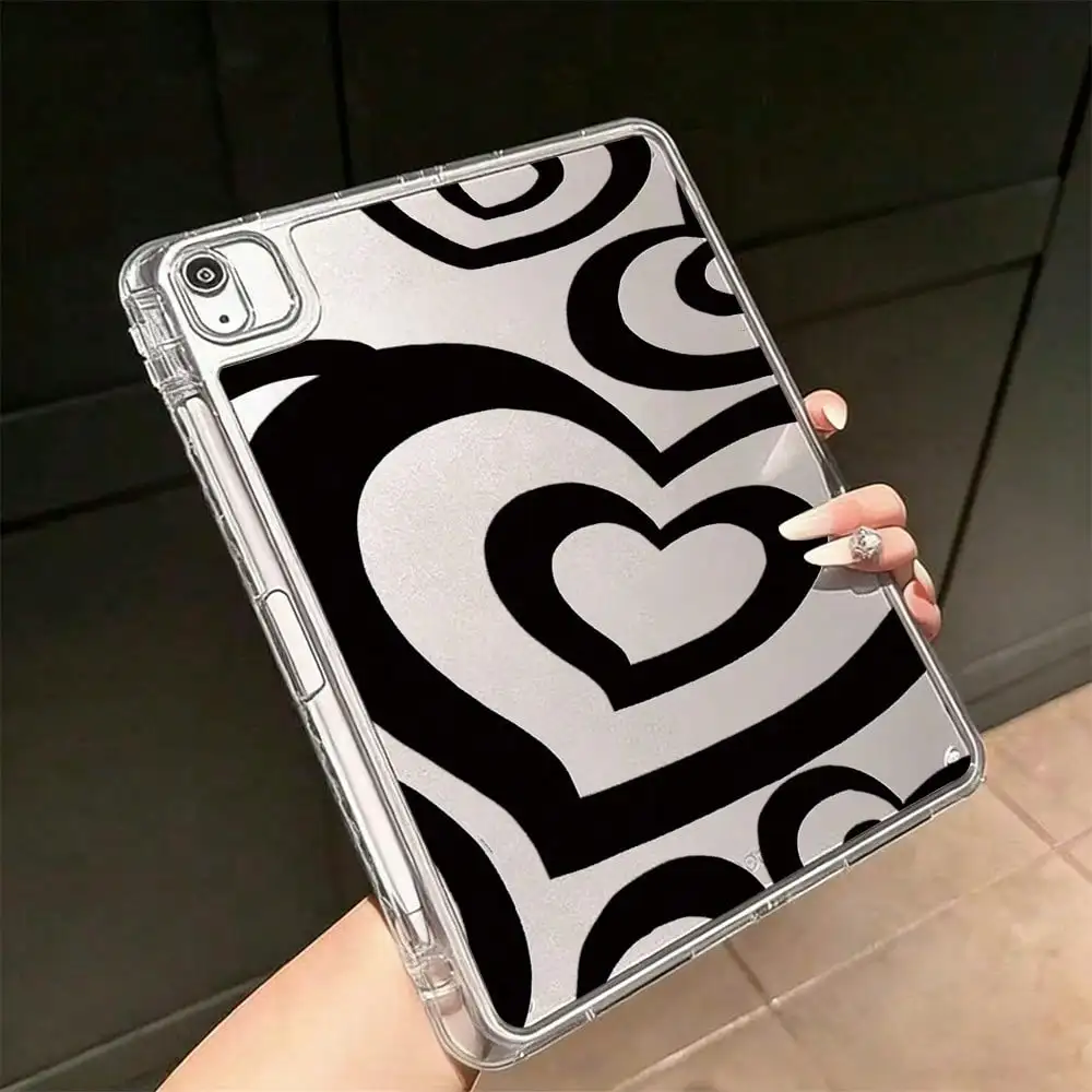 TPU Shockproof Protective Cover,black Heart-shaped Pattern Print,tablet Protective Cover,iPad Protective Cover,soft Back Cover.
TPU Shockproof Protective Cover,black Heart-shaped Pattern Print,tablet Protective Cover,iPad Protective Cover,soft Back Cover.