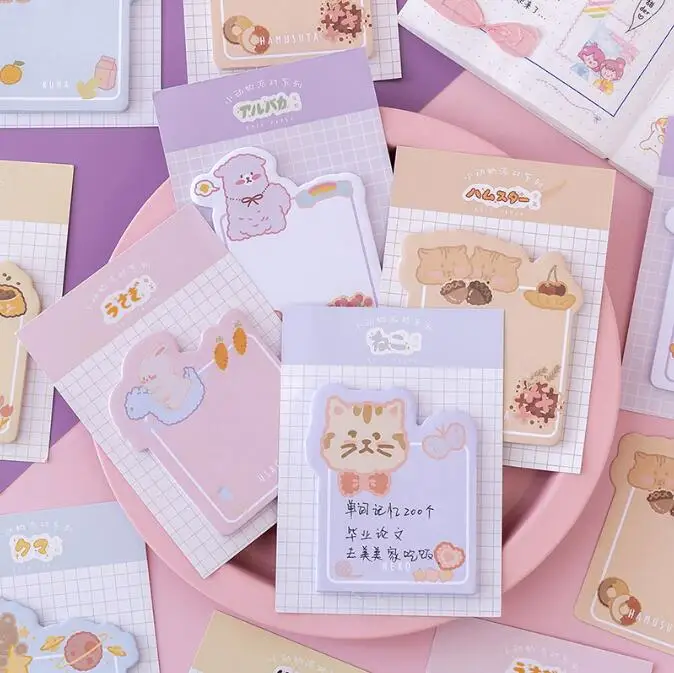 60 pcs/lot Creative Animal Rabbit Bear Cat Cute N Times Sticky Notes Stationery sticker Notebook School Supplies Bookmark Label
60 pcs/lot Creative Animal Rabbit Bear Cat Cute N Times Sticky Notes Stationery sticker Notebook School Supplies Bookmark Label