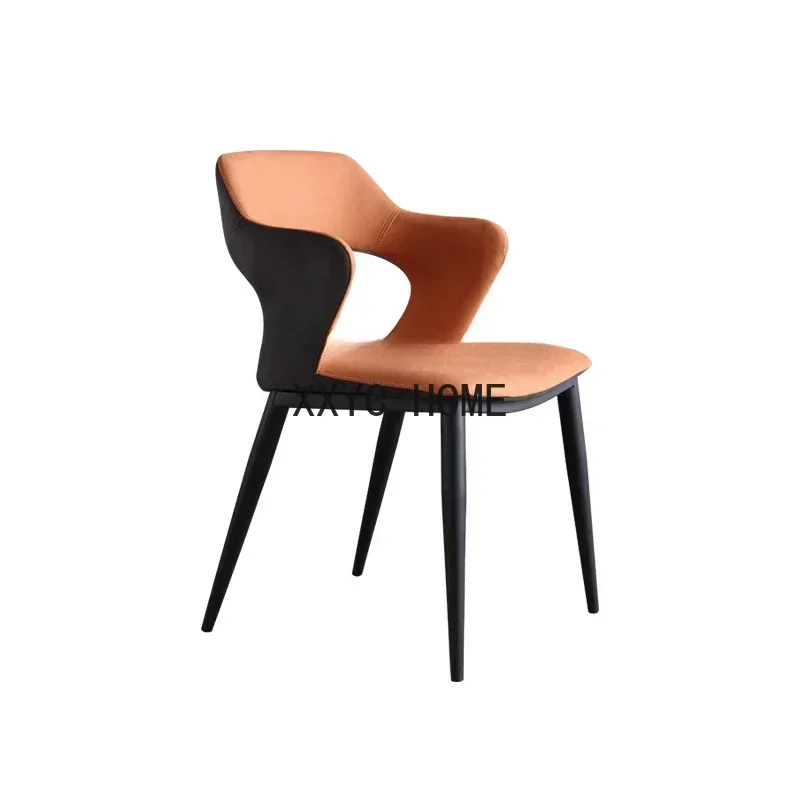Faux Leather Chair Creative Design Dining-Table Chair Iron Backrest Chair Negotiation Stool
Faux Leather Chair Creative Design Dining-Table Chair Iron Backrest Chair Negotiation Stool