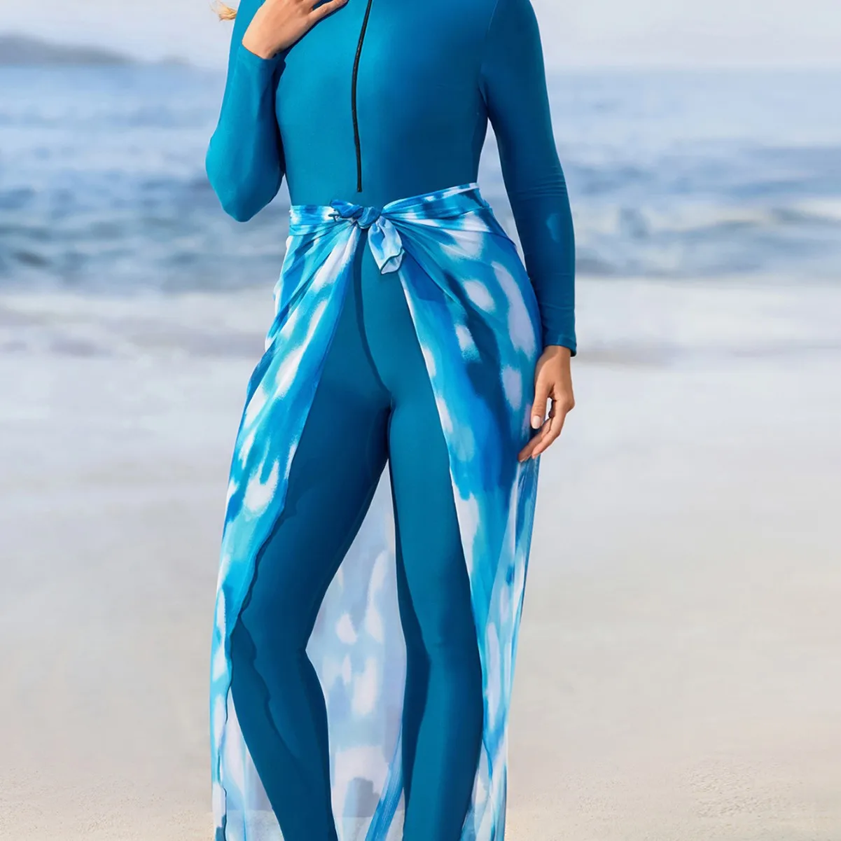 Two-piece burkini Muslim swimsuit Islamic swimsuit Ladies' suitable swimsuit Zwempakken Burgini sportswear sportswear
Two-piece burkini Muslim swimsuit Islamic swimsuit Ladies' suitable swimsuit Zwempakken Burgini sportswear sportswear