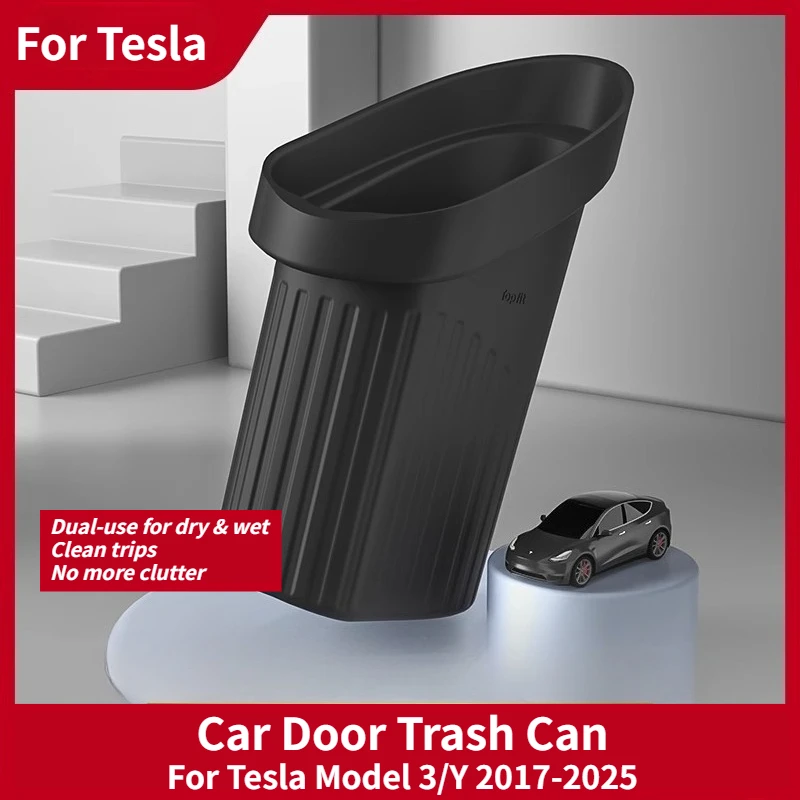 For Tesla Model Y Juniper 2025 Model 3 2024 Car Door Trash Can Silicone Door Storage Box Waterproof Garbage Tesla drivers
For Tesla Model Y Juniper 2025 Model 3 2024 Car Door Trash Can Silicone Door Storage Box Waterproof Garbage Tesla drivers