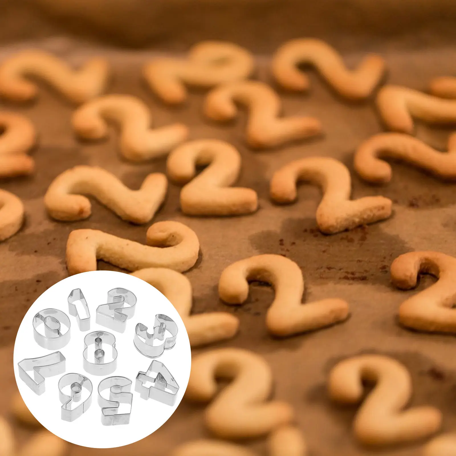 10Pcs Number Cookie Cutters Stainless Steel Biscuit Mold DIY Home Baking Accessories Reusable Festival Birthday Party Baking
10Pcs Number Cookie Cutters Stainless Steel Biscuit Mold DIY Home Baking Accessories Reusable Festival Birthday Party Baking
