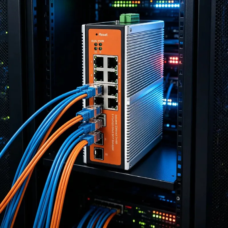 10-port RJ45 IS Series Industrial Management Switch 2-port SFP Static Routing IP40 VLAN High Temperature Resistant 8K SNMP QoS
10-port RJ45 IS Series Industrial Management Switch 2-port SFP Static Routing IP40 VLAN High Temperature Resistant 8K SNMP QoS