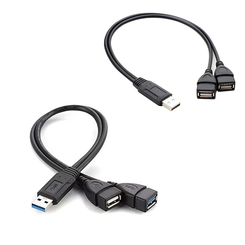 2PCS Universal USB 3.0 2.0 Male To Dual USB 3.0 Female Jack Splitter 2 Port USB Hub Data Cable Adapter Cord For Laptop Computer
2PCS Universal USB 3.0 2.0 Male To Dual USB 3.0 Female Jack Splitter 2 Port USB Hub Data Cable Adapter Cord For Laptop Computer