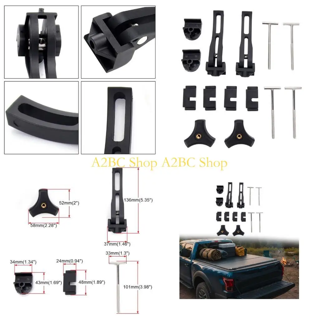 A2BC Universal Truck Bed Cover Clips Easy Installation Reduced Weight for Pickup
A2BC Universal Truck Bed Cover Clips Easy Installation Reduced Weight for Pickup