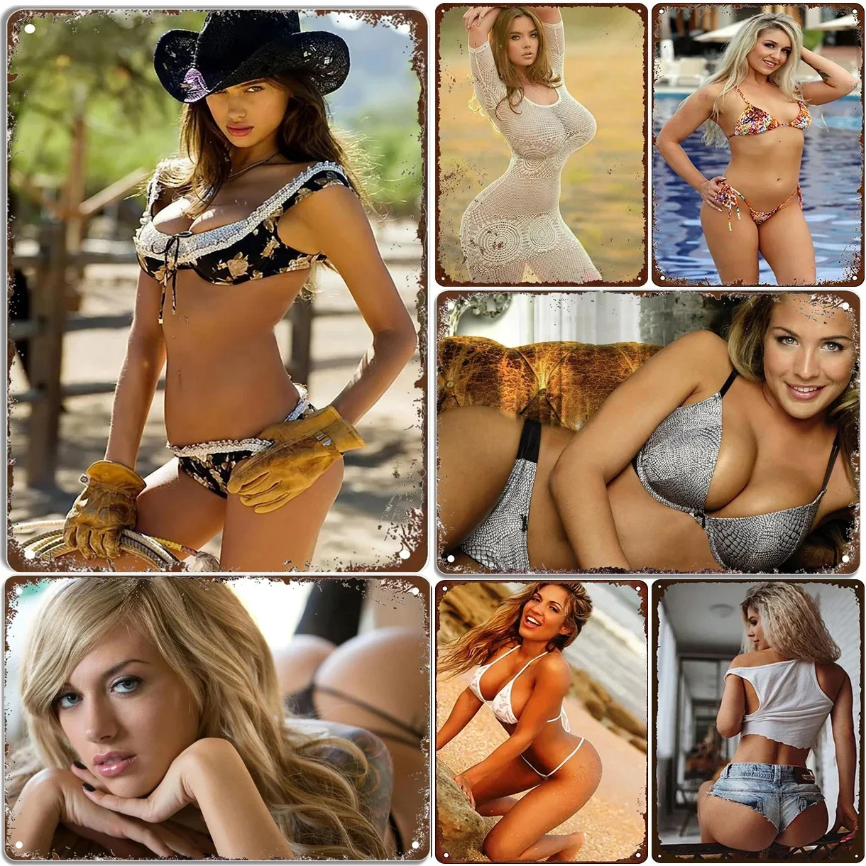 1Pc Metal Aluminum Signs Bikini Girl Wall Decoration Plaque Vintage Art Poster Iron Painting for Man Cave Home Cafe Garden Clubs
1Pc Metal Aluminum Signs Bikini Girl Wall Decoration Plaque Vintage Art Poster Iron Painting for Man Cave Home Cafe Garden Clubs